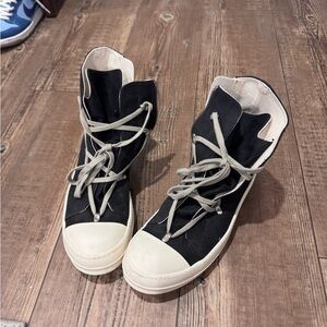 Black High-Top Sneakers